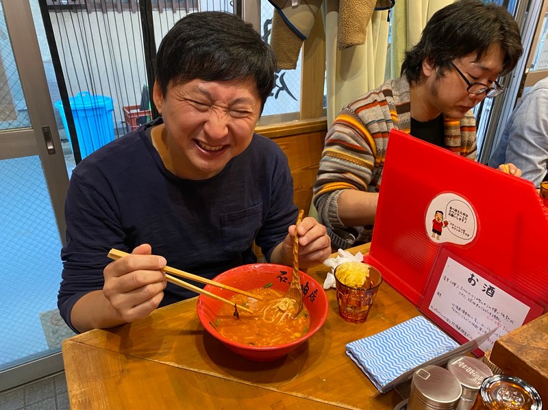 石黒商店の激辛ラーメン鬼神に挑戦中